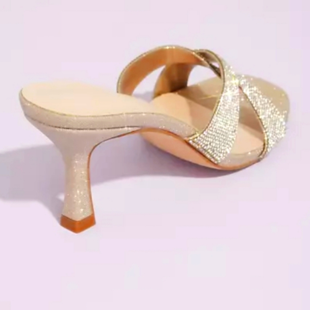 David's Bridal Crisscross Heels